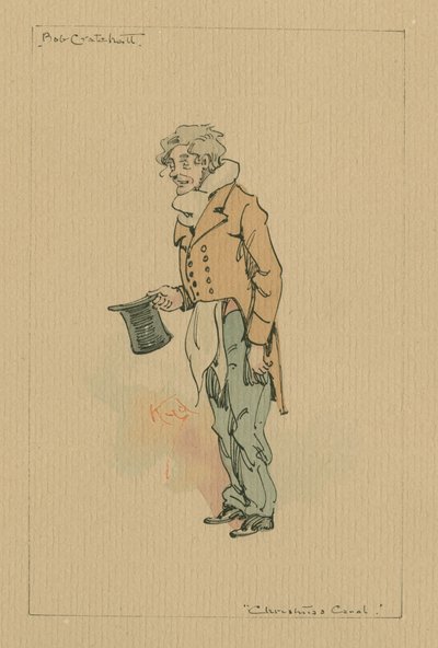 Bob Cratchit - Eine Weihnachtsgeschichte, ca. 1920er Jahre von Joseph Clayton Clarke